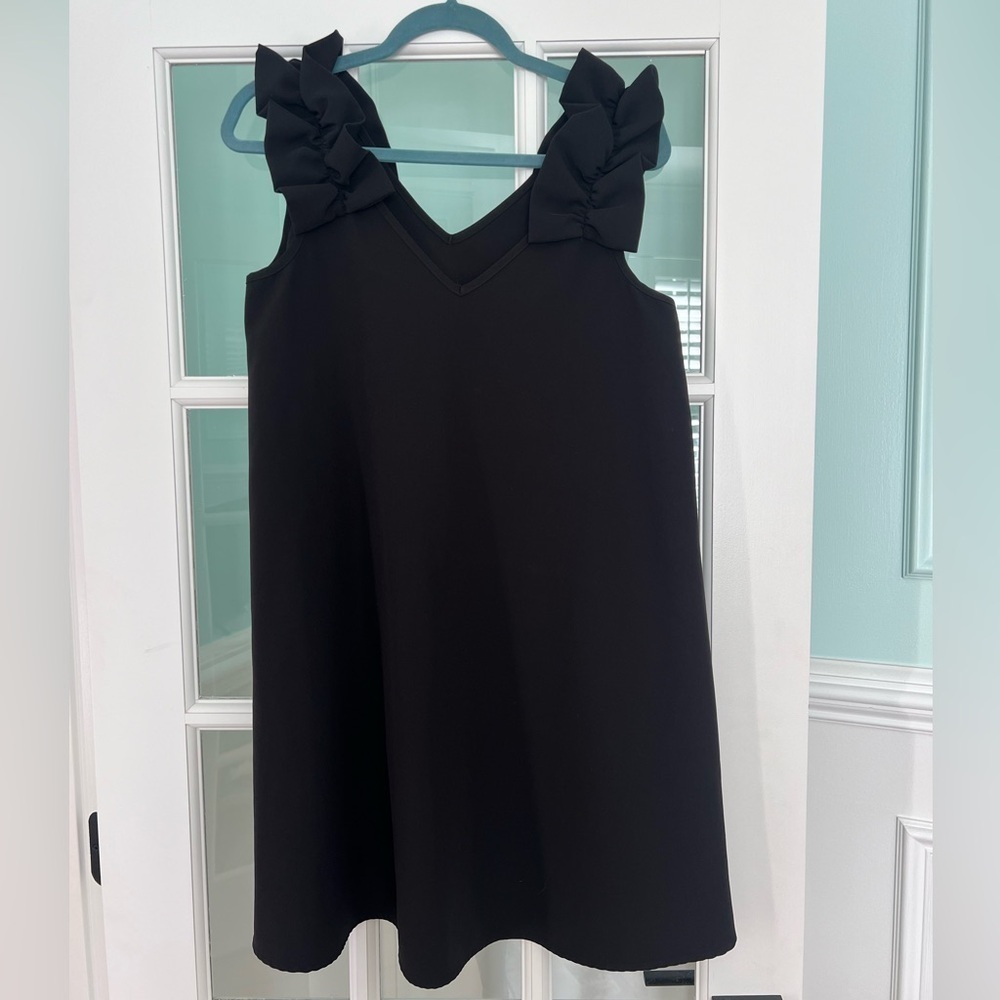 Mud Pie Cece Ruffle Dress | Black | Small - Picture 3 of 6